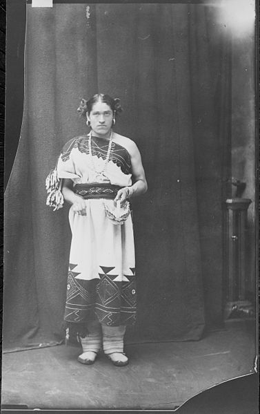 image of Zuni lhamana or two-spirit We'wha, circa 1886